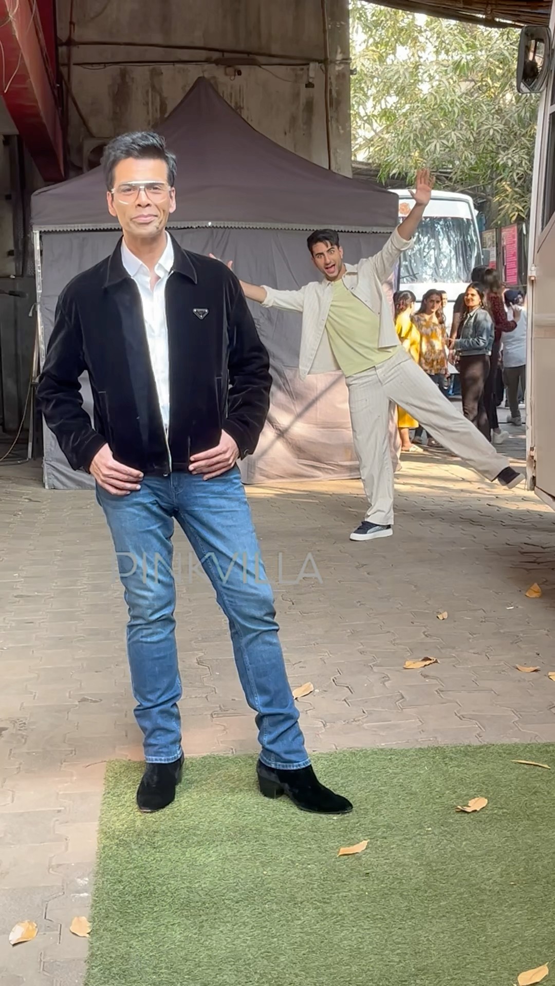Karan Johar, Khushi Kapoor \u0026 Ibrahim Ali Khan Promotes Nadaaniyan?#shorts #bollywood