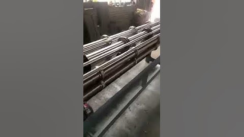 Manual scoring creasing machine test video