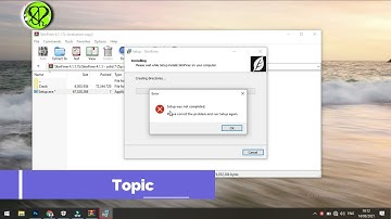 setup was unable to creat the directory | error 2 : the system cannot find the file specified
