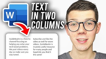 How To Split Text Into Two Columns In Word - Full Guide