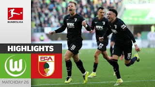 Four Wins In A Row | Wolfsburg - Augsburg 1-3 | Highlights | Matchday 26 - Bundesliga 2023/24