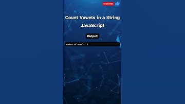 Count Vowels in a String in JavaScript #coding #tutorial #developer #programming #tutorial #vowels