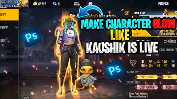 How To Make Character Glow In Thumbnail || Like Kaushik Is Live || #KaushikIsLive #LikeKaushikislive