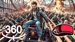 Extreme Zombies Roller Coaster Ride  Vr 360