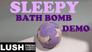 LUSH SLEEPY BATH BOMB DEMO WITH GLOW IN THE DARK MOON AND STARS/CHRISTMAS ADVENT CALENDAR 2021