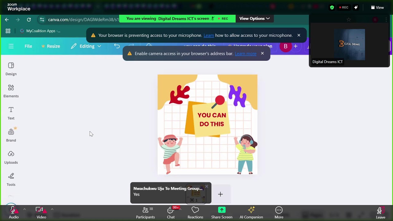 DAY 9 Graphics Design Class (EASTER KIDS CODING FEST)