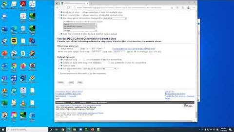 How to download usgs streamflow and save in your computer
