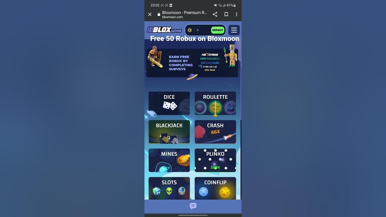 Free Bloxmoon Code for 50 robux roblox viral YouTube