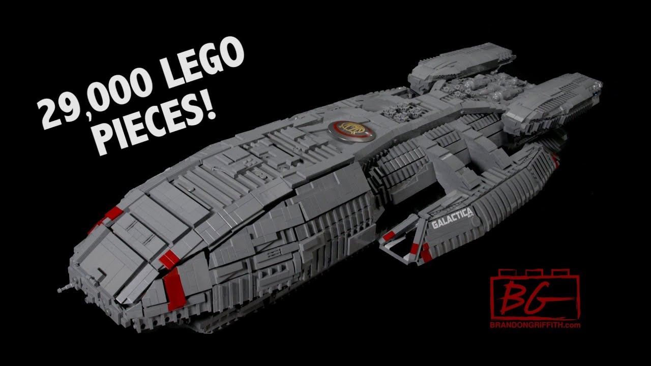 LEGO Battlestar Galactica BSG-75 Spaceship | BrickCon 2018 - YouTube