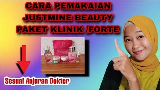 Tutorial CARA PEMAKAIAN KRIM CREAM MALAM KLINIK /FORTE ISI 5 JUSTMINE BEAUTY SKINCARE YANG AMAN