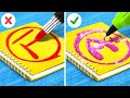 WHO DRAWS IT BETTER? || Cool Painting Techniques & Tricks by 123 GO!