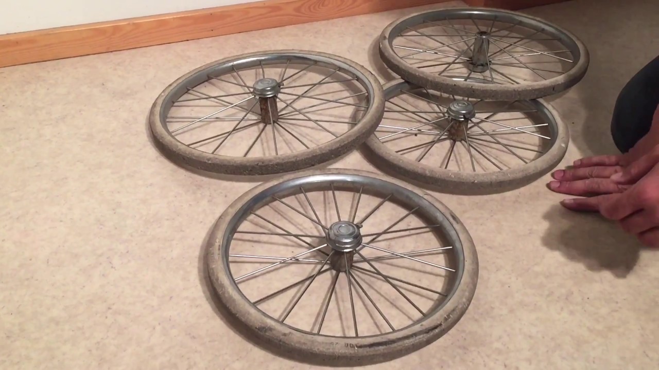 vintage pram wheels