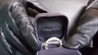 Unboxing new Tiffany & Co SCHLUMBERGER Platinum 18k Gold 16 Diamond engagement anniversary ring Infinity Ring Gold Tiffany