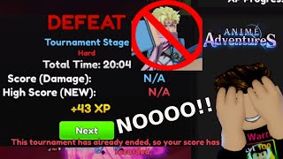 When You Do Your Tournament Too Late Upd18 Anime Adventures