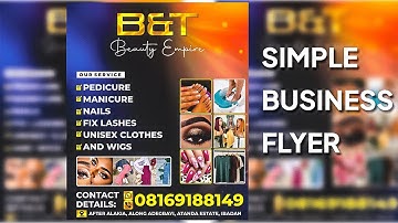 How to Design a Simple Business Flyer in CorelDRAW  Step by Step Tutorial