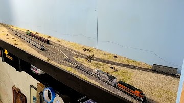 Tehachapi loop, Caliente, Cable, Monolith, Bealville and Rosamond on 4HCDs in N scale