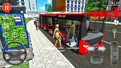 Public Transport Simulator #13 Red Bus ! Android IOS gameplay