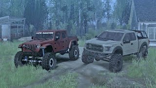Spintires: MudRunner Head To Head Ford Raptor Jeep