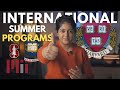 International high school summer programs  scholarships  application process