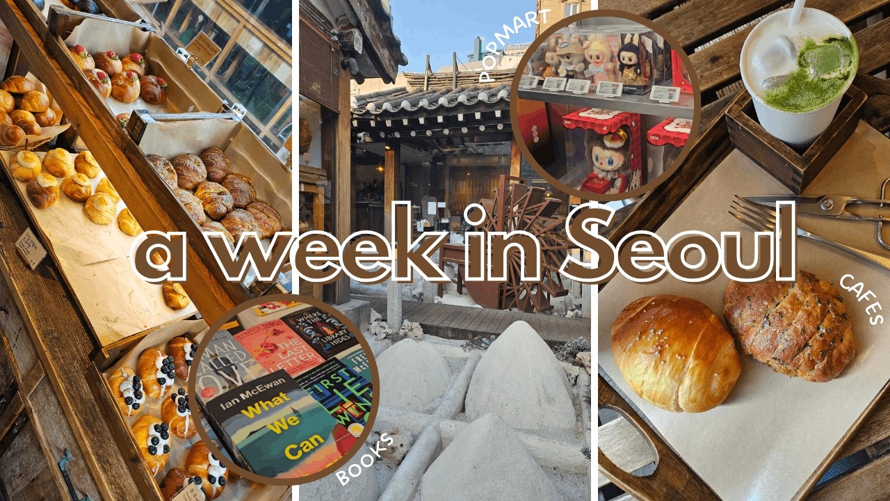 Spend a week with me in Seoul ☕🌤️ | Cafes, books, salt bread & popmart haul | Seoul Vlog