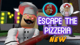 Escape the pizzeria(SCARY OBBY 🔪🩸) Roblox Obby Gameplay Walkthrough No Death Speedrun [4K]