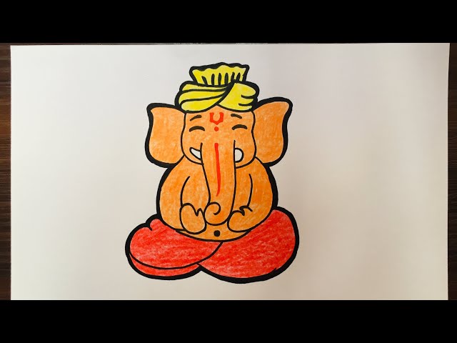 Ganesh Chaturthi coloring page for kids 2