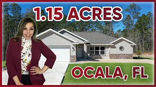 2024 New Home for Sale in Ocala, FL on OVER 1 ACRE of Land | NO HOA and NO Carpets!