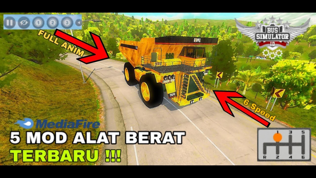 TOP 5 MOD ALAT BERAT TERBARU  FULL ANIM TERBARU  YouTube