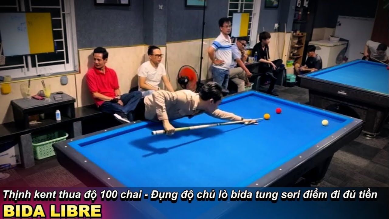 Thịnh kent đụng độ Cọp seri A trong lò bida tại Quy Nhơn - Độ 100 chai game đồng 300 điểm có kent