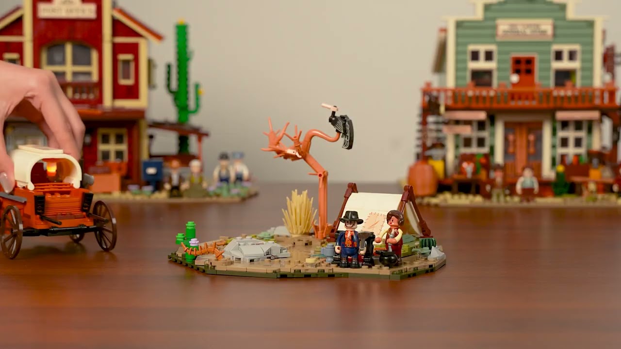 Lumibricks Cowboy Camp F9076 with Light Kits | The Old West series