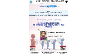 Professional Supervision: An Overview and Orientation to RISE UP Model