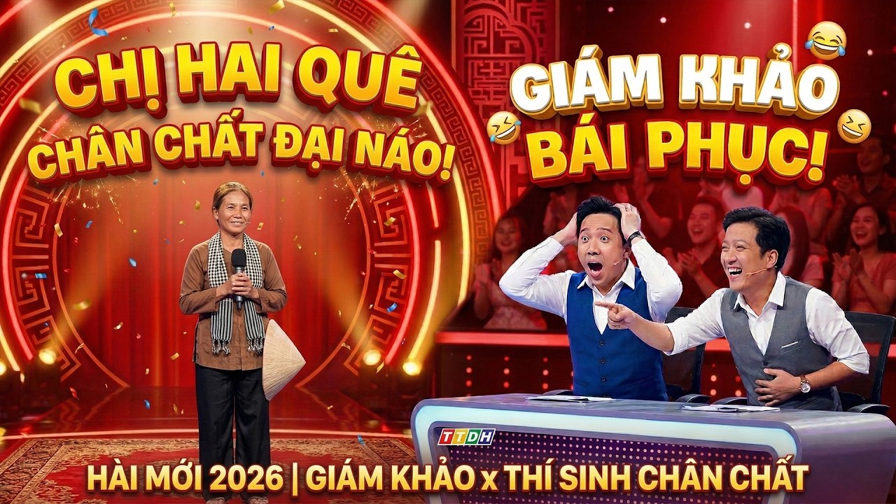 Hài Mới 2026: Thí sinh đặc biệt khiến Trấn Thành cười điên đảo, Trường Giang nể phục.