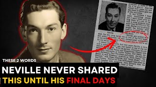 Neville Goddard Reveals The TWO WORDS That Can Change Your Life