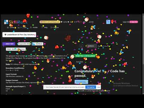 SKILLRACK|DAILY TEST|9/10/2023|PYTHON|skillrack daily challenge today solutions|dt||