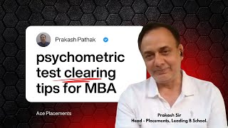 Master the Psychometric Test Your Key to MBA Placements
