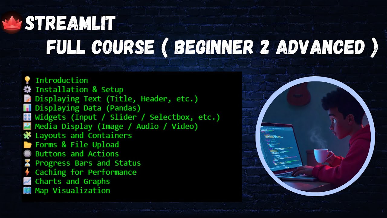Streamlit - Python Library | Full Course | Tamil