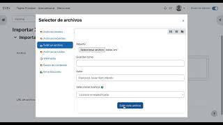 5. Importar y exportar calificaciones. Importar desde XML