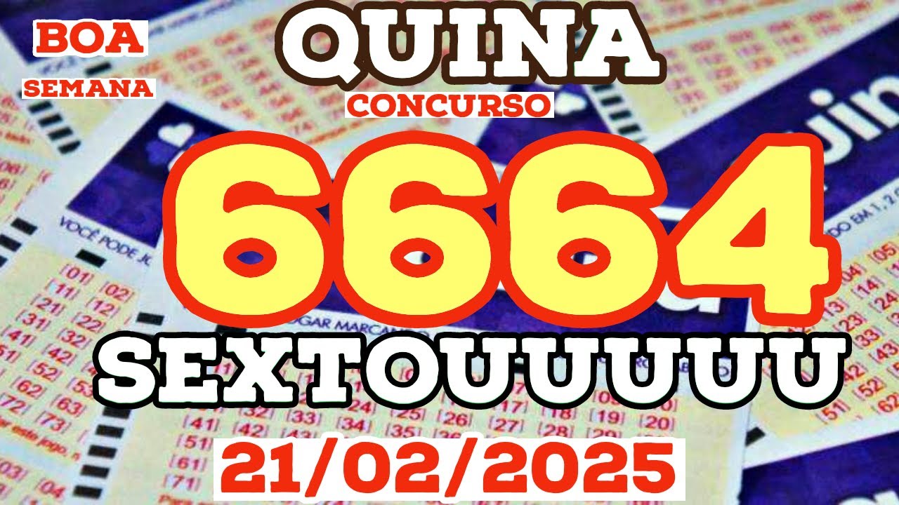 QUINA CONCURSO 6664 SEXTOUUU - YouTube