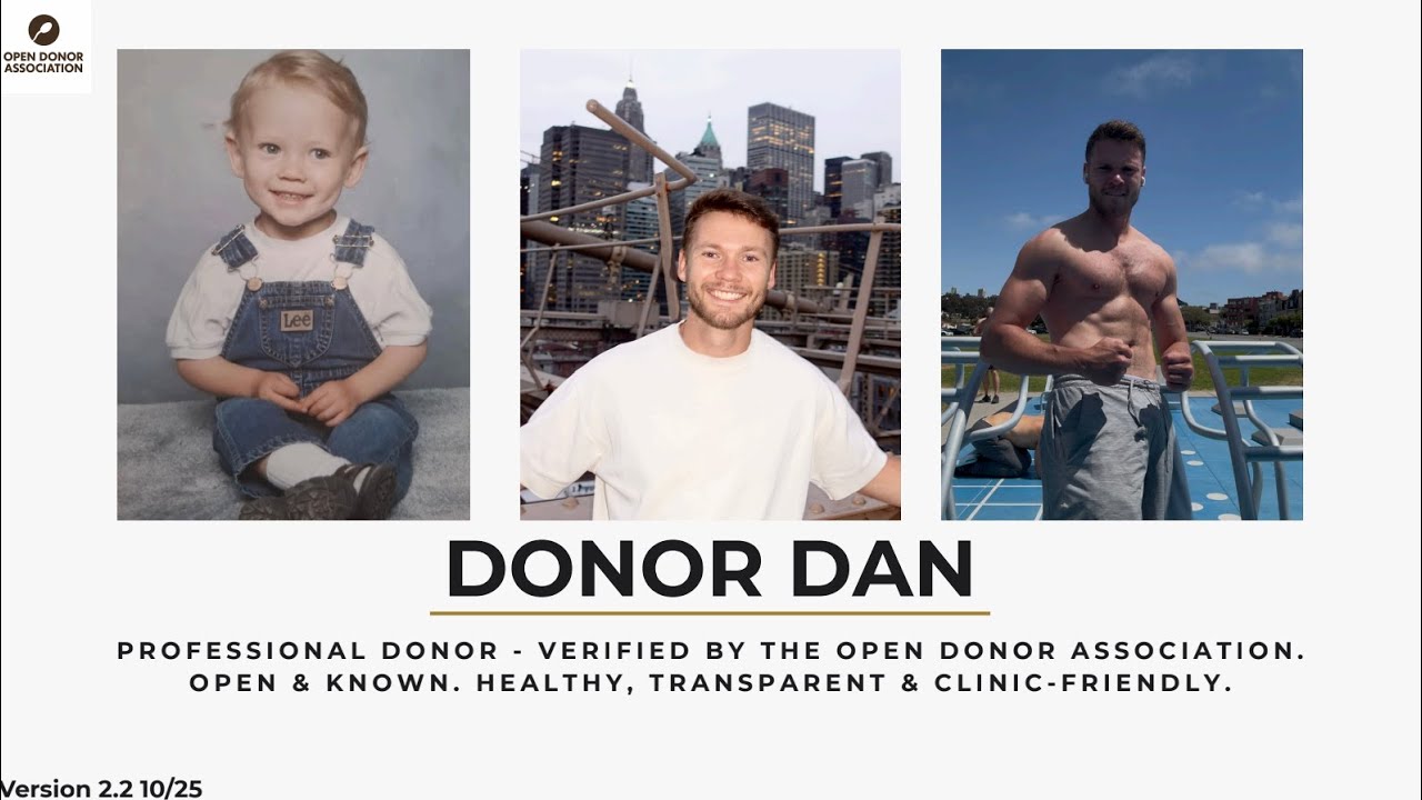 Presenting my Open Sperm Donor Portfolio Part 1/3