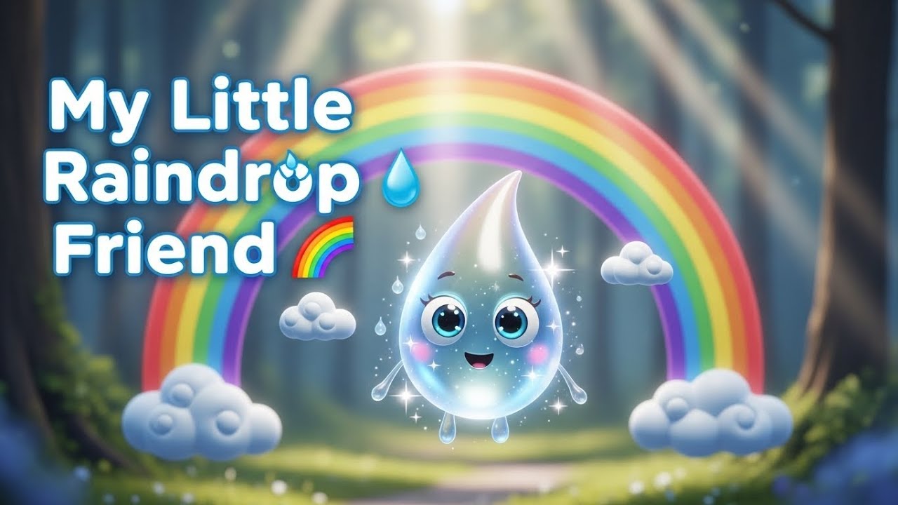 My Little Raindrop Friend 💧🌦 | Fun Kids Story & Learning Adventure | Preschool Weather & Nature