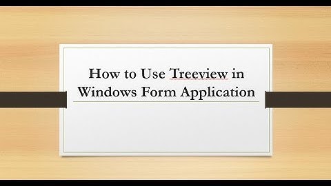 How to use treeview in c# windows form Application || E-Learning Portal