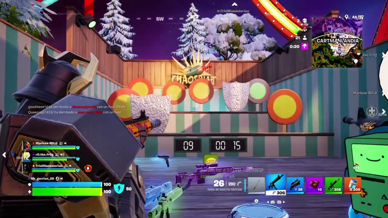 Jugan y pasandola bien en el fornite ( megustan mucho los skins de robots )