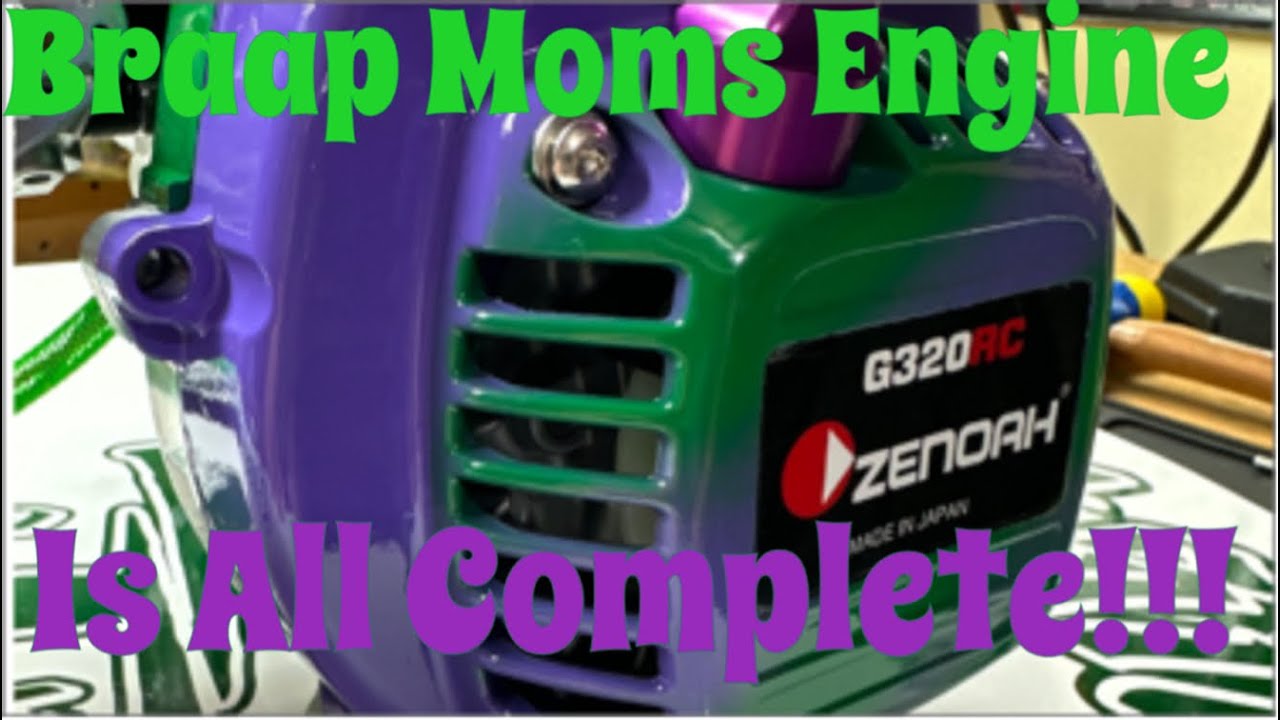 Zenoah G320 Purple N Green Heart 💜💚 ALL Doneski To Brap Moms