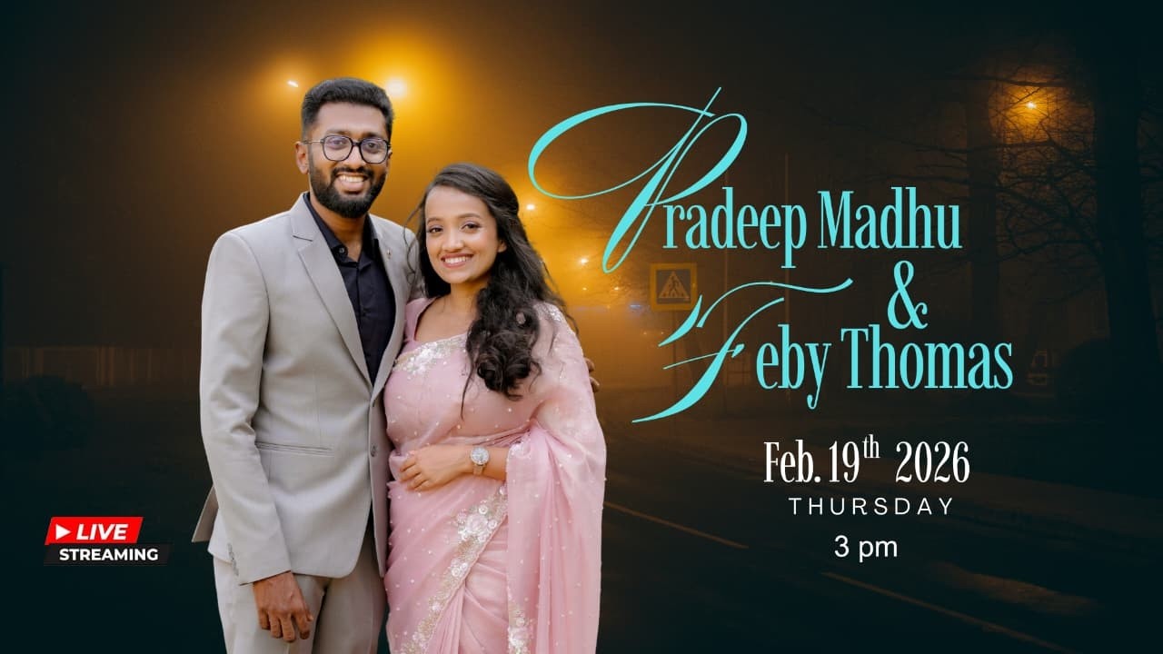 Wedding live streaming | Pradeep Madhu & Feby Thomas VISIONPLUS WEDDING MOVIES