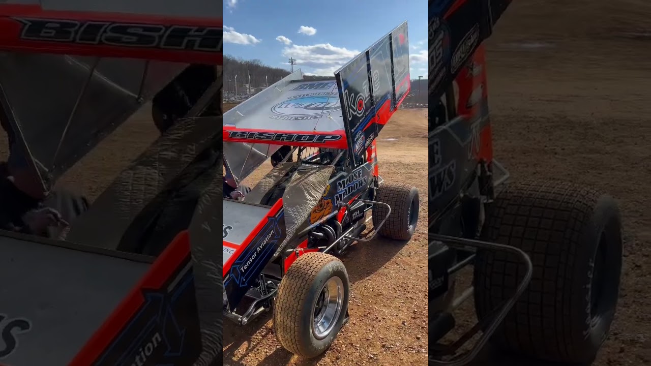 Engine heat with the World of Outlaws at Lincoln Speedway 2023 