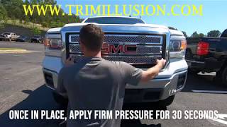 Trim Illusion ABS438 GMC Sierra 1500 Grille Installation