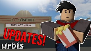 Updates Roblox Urbis Cinema, Fireworks, Casino