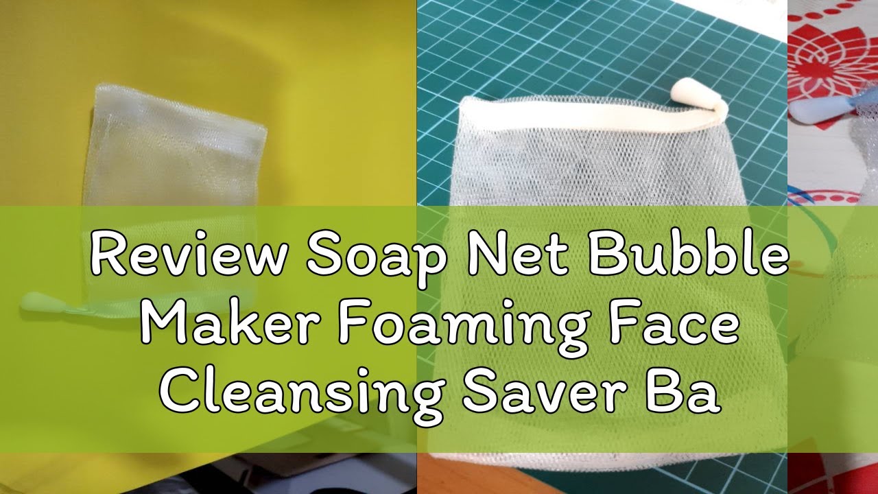 Review Soap Net Bubble Maker Foaming Face Cleansing Saver Bag Pouch Holder Mesh Bubble net