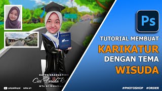 Cara membuat Smudge Karikatur dengan Tema Wisuda | Photoshop Tutorial