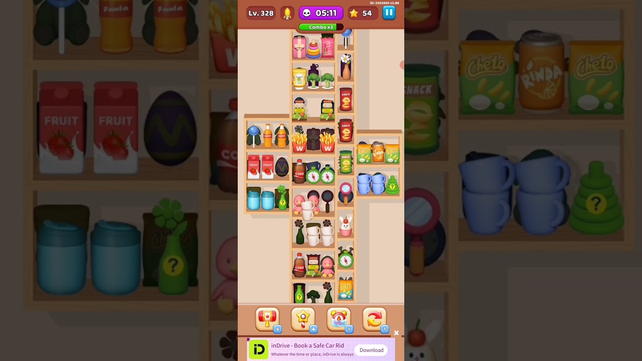Goods Puzzle Sort Challenge Level 328 Gameplay - YouTube